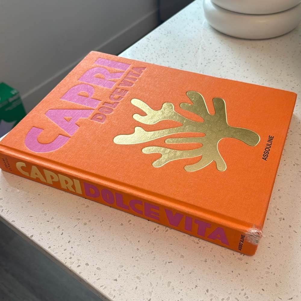 Assouline Capri Vibrant Orange Book - Picture 7 of 9